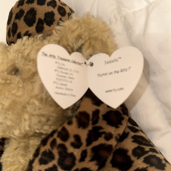 Ty Isabella “putting on the ritz” stuffed teddy bear with velveteen jacket. NWT. - Picture 6 of 6